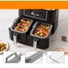 Bez Marki AIRFRYER MOLD 2 VIENETŲ KAIŠMAI ATSPARIŲ STIKLINIŲ TALPŲ RANDENOS