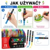 Bez Marki Akriliniai žymekliai 72 vnt. Žymekliai audiniams, akmenims, stiklui, medžiui