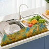 Bez Marki Akrylowa osłona przeciwbryzgowa zlewu Fashion Home Decor Lekka umywalka Wielokolorowa