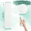Bez Marki Akvarelinis POPIERIUS 100 LAKŠČIŲ 5X15CM 300G STORIS Baltas DVIPUSIS DAŽYMAS