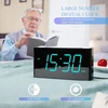 Bez Marki Alarm Žadintuvas Duży Wyświetlacz Z Ładowarką USB 7 Kolorów Regulacja Jasności