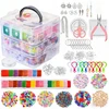 Bez Marki Apyrankės AUSKARAI PAPUOŠALŲ GAMYBOS RINKINYS DIY 4655 vnt. DOVANA