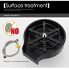 Bez Marki Automatinė stiklo plovimo mašina, skalavimo įrenginys, diržas, juodas kriauklės vamzdis 130x140 mm