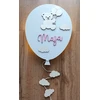 Bez Marki BALLOON LED naktinė lempa vaikui su spalvingu vardu ant sienos