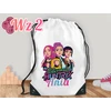 Bez Marki Baltas WOREK Kuprinė DLA DZIECKA Z IMIENIEM DEMON HUNTERS HUNTRIX KPOP