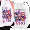 Bez Marki Baltas WOREK Kuprinė DLA DZIECKA Z IMIENIEM DEMON HUNTERS HUNTRIX KPOP