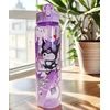 Gertuvė Bez Marki BIDON BUTELKa kotek KUROMI 700ML su naklejkami violetinė