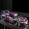 Bez Marki Block Set Cyberpunk Mega Speed ​​​​Champion konstravimo blokų rinkinys