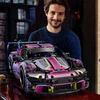 Bez Marki Block Set Cyberpunk Mega Speed ​​​​Champion konstravimo blokų rinkinys
