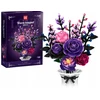Bez Marki Blocks Flowers Bouquet Premium – DIY rožių rinkinys, unikalus kaip dovana