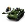 Bez Marki Blokai SU-85 TANK Tank Destroyer + Armija 2 FIGURES + variklis + PRIEDAI