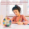 Bez Marki BUDZIK DLA DZIECI ROŽINĖ 11,5CM TARCZA EDUKACYJNA BEZ TYKANIA LAMPKA