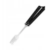 Bez Marki Butterfly Fork lauko indai, nešiojama metalinė drugelio juoda rankena
