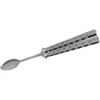 Bez Marki Butterfly Spoon sulankstomas stovyklavimo indas nerūdijančio plieno Argent rankena