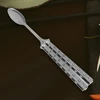 Bez Marki Butterfly Spoon sulankstomas stovyklavimo indas nerūdijančio plieno Argent rankena