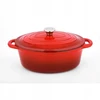 Bez Marki Cast iron pot CS Kochsysteme Xanten, 37 x 22 cm, red