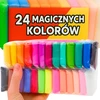 Bez Marki CIASTOLINA PLASTELINA PIANKOLINA GLINA POLIMEROWA WORECZKI KOLOROWE 24szt.