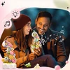 Bez Marki CREATIVE BRICKS MUZIKINĖ DĖŽĖ SU GĖLĖMIS - DOVANA VALENTINO DIENOS IR GIMTADIENIO proga