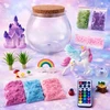 Bez Marki CREATIVE DIY UNICORN KIT MAGICAL TERRARIUM LED FONNIS ŠVIETIMAS + NUOTOLINIO PULTAS