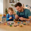 Bez Marki DAŽYMO RINKINYS VAIKAMS 3D DINOZAURŲ FIGURĖLIŲ DAŽŲ MONTESSA šepetėliai