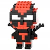 Bez Marki Deadpool statybinių blokų veiksmo figūrėlė Superherojus 3D Marvel dovana
