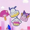 Bez Marki DIAMOND SIUVINĖJIMAI vaikams KUROMI Raktų pakabukai MOSAIC Pakabukai GIGA kuprinei