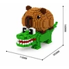 Bez Marki DIDELIS 3D BLOKŲ RINKINYS CAPYBARA ANT CROCODILE 3227 EL DIY FIGURINĖS VAIKAMS