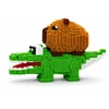 Bez Marki DIDELIS 3D BLOKŲ RINKINYS CAPYBARA ANT CROCODILE 3227 EL DIY FIGURINĖS VAIKAMS