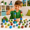 Bez Marki DIDELIS 3D MAGNETINIŲ BLOKŲ RINKINYS 180 vnt + FIGURINĖS dovanų dėžutė