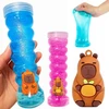 Bez Marki DIDELIS GLELIAS SU CAPYBARRA FIGURINE PLASTIKINIU PLASTIKLU SPALVOTAS GELIS
