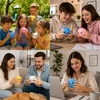 Bez Marki Didelis koldūnas GNIOTEK ANTISTRESS kukulis DUMPLING XXL įvairių spalvų TIKTOK