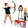 Bez Marki Didelis LED lankas 66cm vaikams strėlės 10vnt Shield Quiver šviečiantis lankas