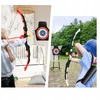 Bez Marki Didelis LED lankas 66cm vaikams strėlės 10vnt Shield Quiver šviečiantis lankas