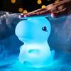 Bez Marki DINOZAUR MIĘKKA Naktinė lempa DLA DZIECI LED RGB USB KOLOROWA SILIKONOWA