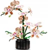 Bez Marki Dirbtinė orchidėja vazonėlyje Orchidėjų modelio kūrybinis rinkinys, statybiniai blokai