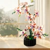Bez Marki Dirbtinė orchidėja vazonėlyje Orchidėjų modelio kūrybinis rinkinys, statybiniai blokai