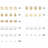 Bez Marki DIYQueen Beads rinkinys 720 vnt, balto aukso apyrankėms