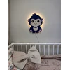 Bez Marki drewniana lampka nocna Led do pokoju dziecięcego Małpka