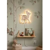 Bez Marki Drewniana Lampka Nocna LED SARENKA L Bambi Personalizowana su Imieniem