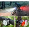 Bez Marki DVIRAČIO ŽIBINTŲ RINKINYS USB DVIRAČIO PRIEKINIŲ IR GALINIO ŽIBINTŲ RINKINYS
