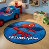 Bez Marki DYWAN DLA DZIECI OKRĄGŁY Mėlynas DYWANIK SPIDERMAN MIĘKKI Z BAJEK