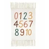 Bez Marki Dywan dziecięcy Literki numerki frędzle 60x90cm