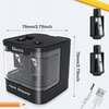 Bez Marki Elektrinis pieštukų drožtukas Usb/baterijos, 2 skylės, automatinis