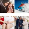 Bez Marki Elektrinis rankų šildytuvas Powerbank 10000Mah žibintuvėlis Massage 4in1 LCD