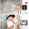 Bez Marki Elektroninis kūdikio monitorius su WiFi kamera, pasukamas 2K 3MPx LCD 5" 4xzoom +