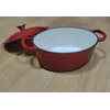 Bez Marki EMALINIS KETUS PUODAS SU DANGIU DUJINĖ KROSTELĖ 28cm RAUDONA