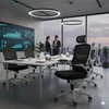 Bez Marki ERGONOMICZNY FOTEL BIUROWY SUKAMASIS MIKROSIATKA FIBI JUODA Baltas