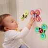Bez Marki FIDGET SPINNER SU SIURBUČIU TAURĖLIU JUTIKLIU RATTLE ŽAISLŲ RINKINYS iš 3