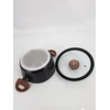 Bez Marki FLORINA MASTER Juodas puodas 20 cm | neprideganti danga |