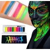 Bez Marki Fluorescencinės dažų rinkinys veidui ir kūnui, 10 spalvų